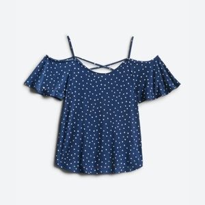 XXL cold shoulder top